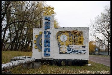 Chernobyl Town Sign
